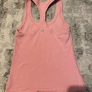 lululemon athletica Pink Racerback nulu Tank Top - NO built in bra